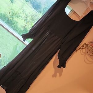 SHEIN Black Long Sleeve Dress